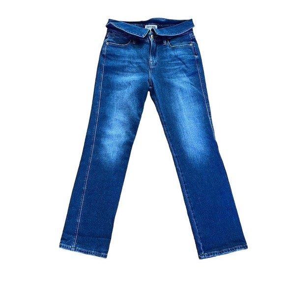 Frame Denim Denim - Frame Le High Straight Stallis Jeans Womens 26 Dark Blue High Rise NWT‎